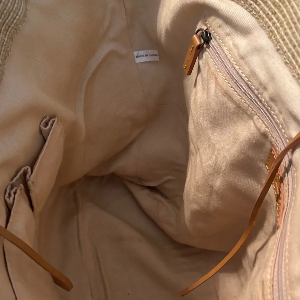 Talbots Tan Woven Tote Bag - Picture 3 of 6